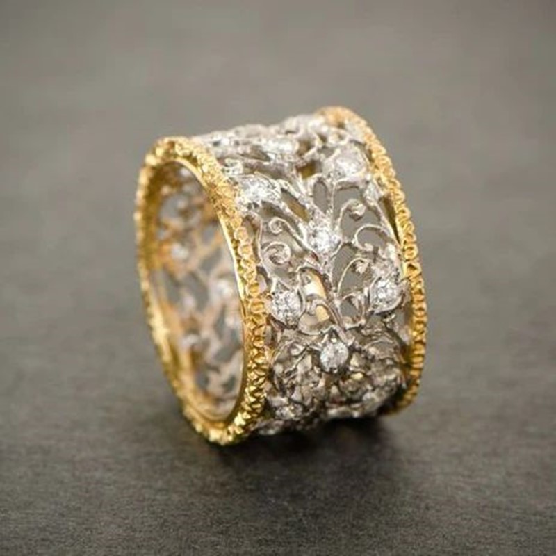 Gymnastics Rings - Orztoーン-女性のための絶妙な中空リング,結婚式やパーティーのジュエリー,ファッショナブル,ゴールドとシルバーの色,韓国のフィギュア