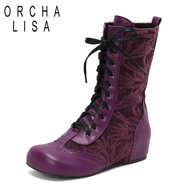 Waist Trainer Women - ORCHA LISA 2025 レトロ レディース ミッドカーフブーツ
