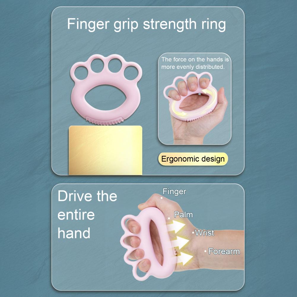 1つのシリコン製ハンドグリップリング。手のリハビリ、筋力トレ - Gymnastics Rings のレビューと価格