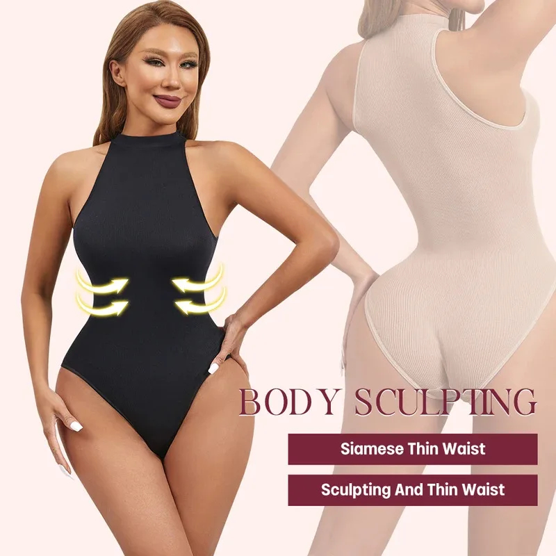 ハイストレッチボディスーツ セクシー ノースリーブ クルーネ - Waist Trainer Women のレビューと価格