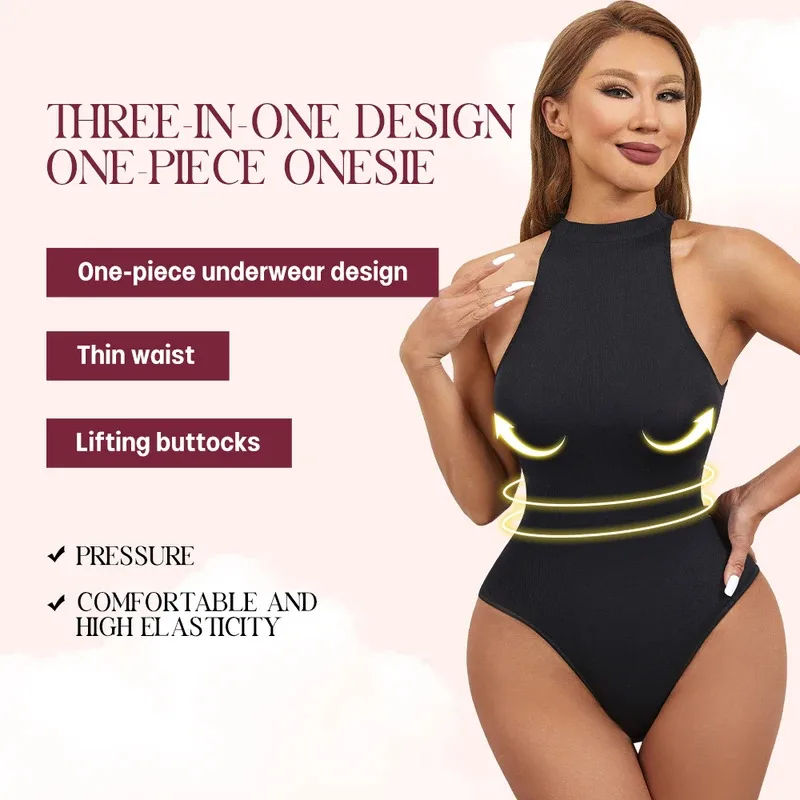 ハイストレッチボディスーツ セクシー ノースリーブ クルーネ - Waist Trainer Women のレビューと価格