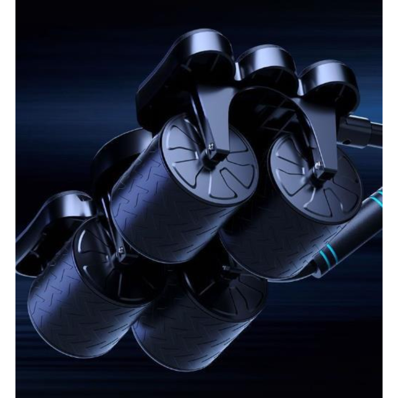 四輪六肘腹部運動器具 自動リバウンド機能付き 腹部ローリング - Ab Wheel Roller のレビューと価格