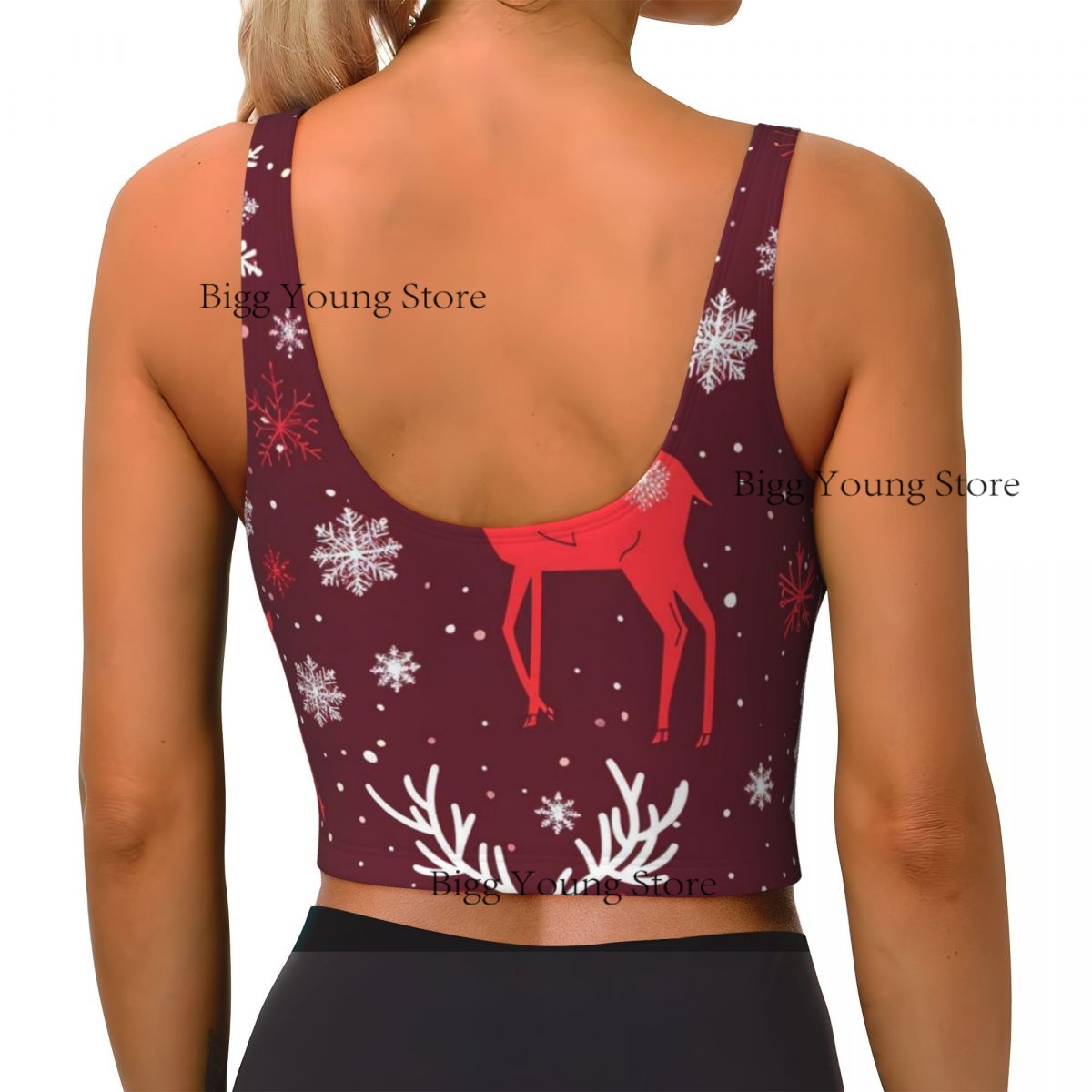スポーツブラ女性ランニングヨガ服ベストクリスマススタイル壁紙 - Yoga Fitness Wallpaper のレビューと価格