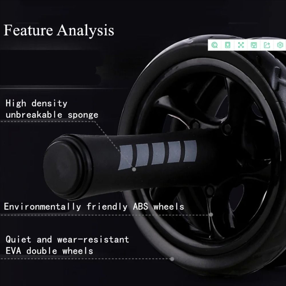 厚みのある腹部トレーニングローラーソフトスポンジグリップ強力 - Ab Wheel Roller のレビューと価格