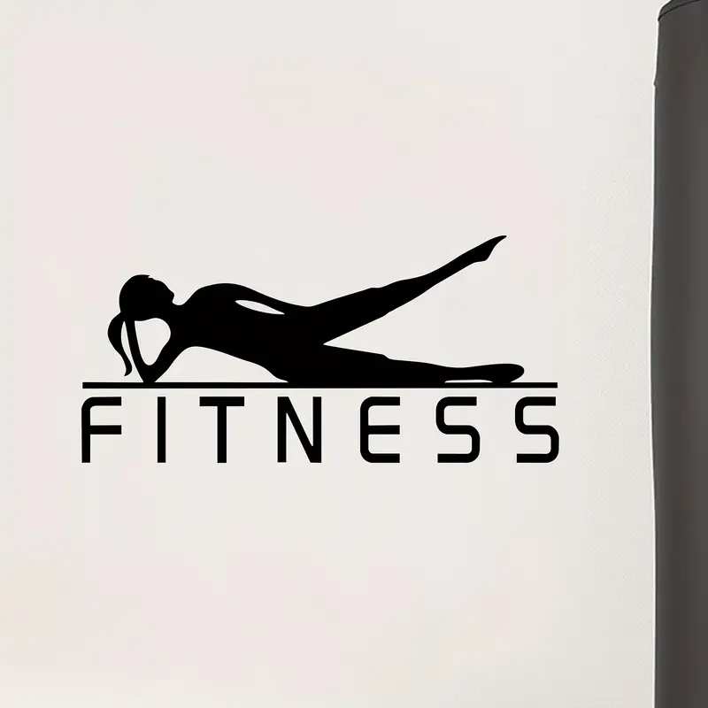 ヨガ用にデザインされたフィットネスガールのビニールステッカー - Yoga Fitness Wallpaper のレビューと価格