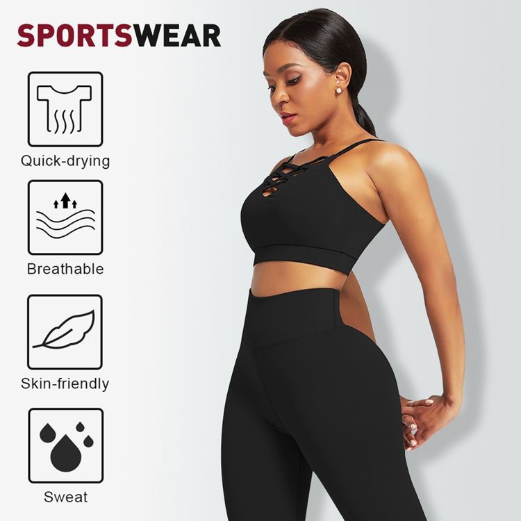 3ピース レディース ヨガ フィットネスセット - ジム ワ - Yoga Fitness Women のレビューと価格