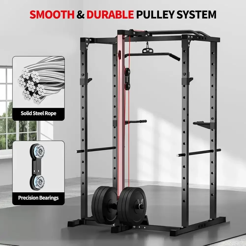 2000ポンド耐荷重パワーラック（ラットプルダウン、多機能ケ - Lat Pulldown Bar のレビューと価格