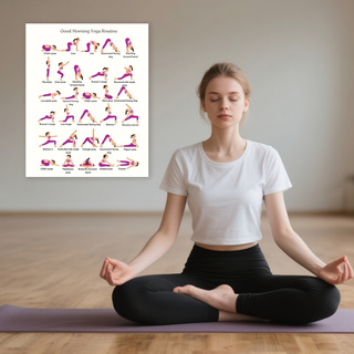 ヨガ練習ポスター、室内装飾ウォールアート、フレームレスアート - Yoga Fitness Wallpaper のレビューと価格