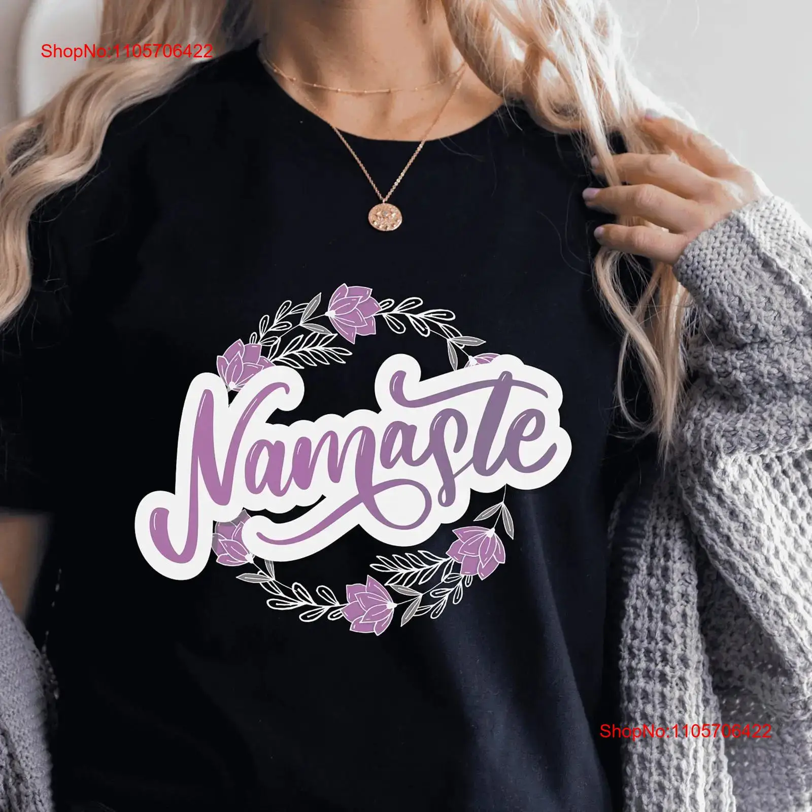 ナマステ パープル Tシャツ ヨガ教師愛好家 フィットネス  - Yoga Fitness Teacher のレビューと価格