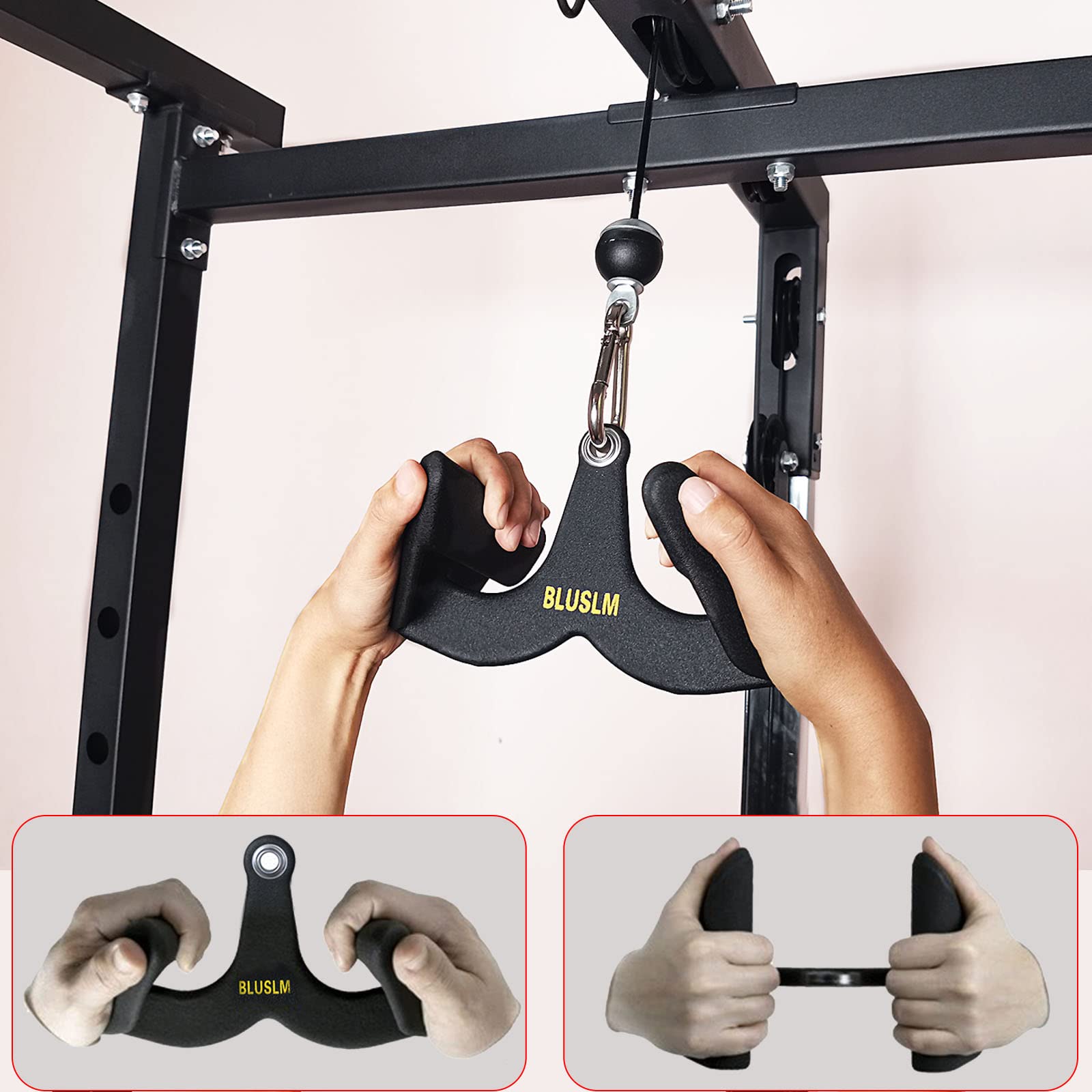 ホームジムフィットネスラットプルダウンハンドルグリップトレー - Lat Pulldown Bar のレビューと価格