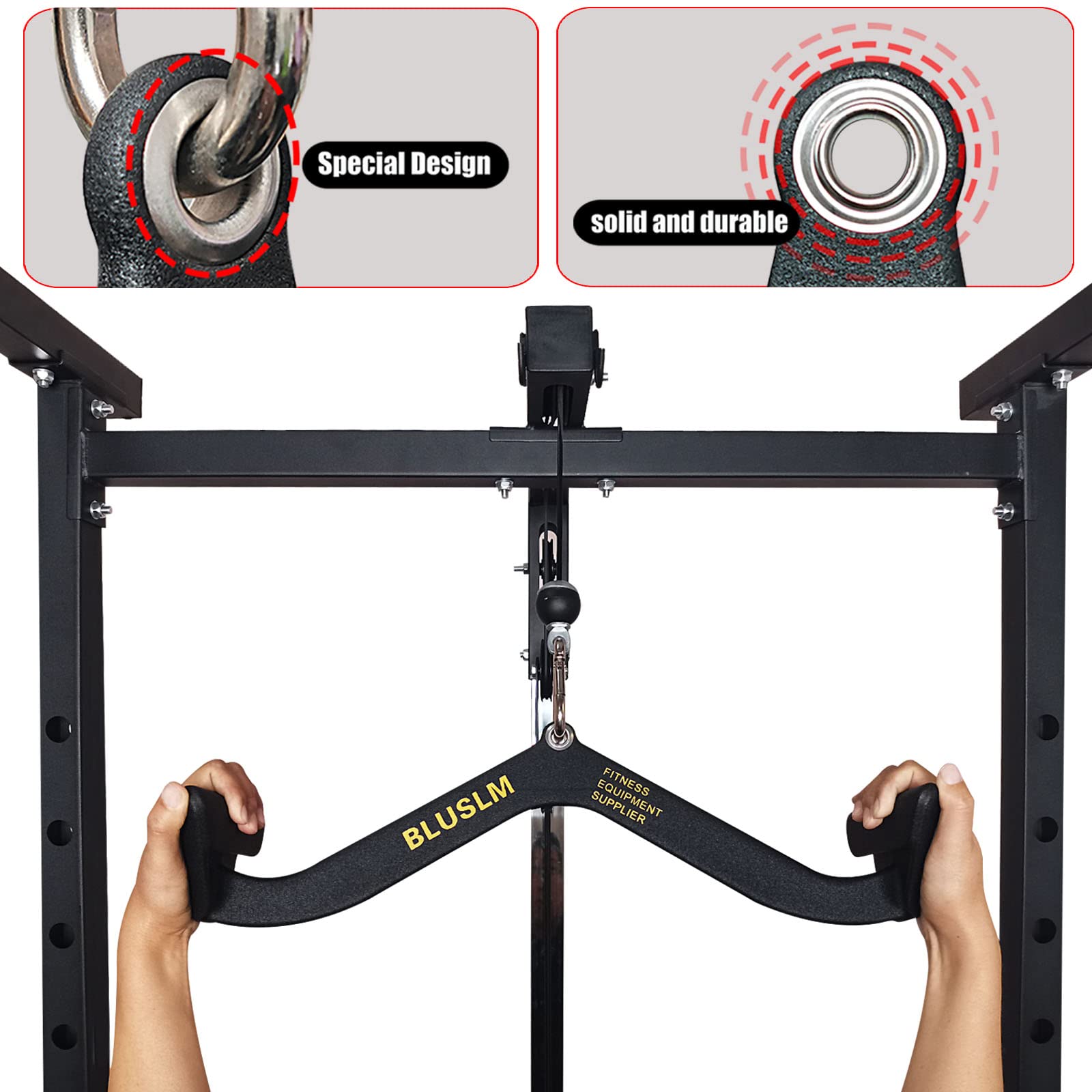 ホームジムフィットネスラットプルダウンハンドルグリップトレー - Lat Pulldown Bar のレビューと価格