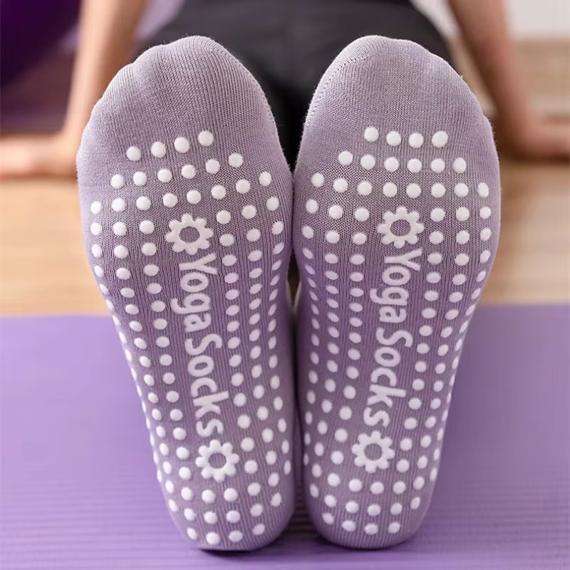 通気性タオル底ヨガソックス女性シリコーンノンスリップ包帯ピラ - Yoga Fitness Women のレビューと価格