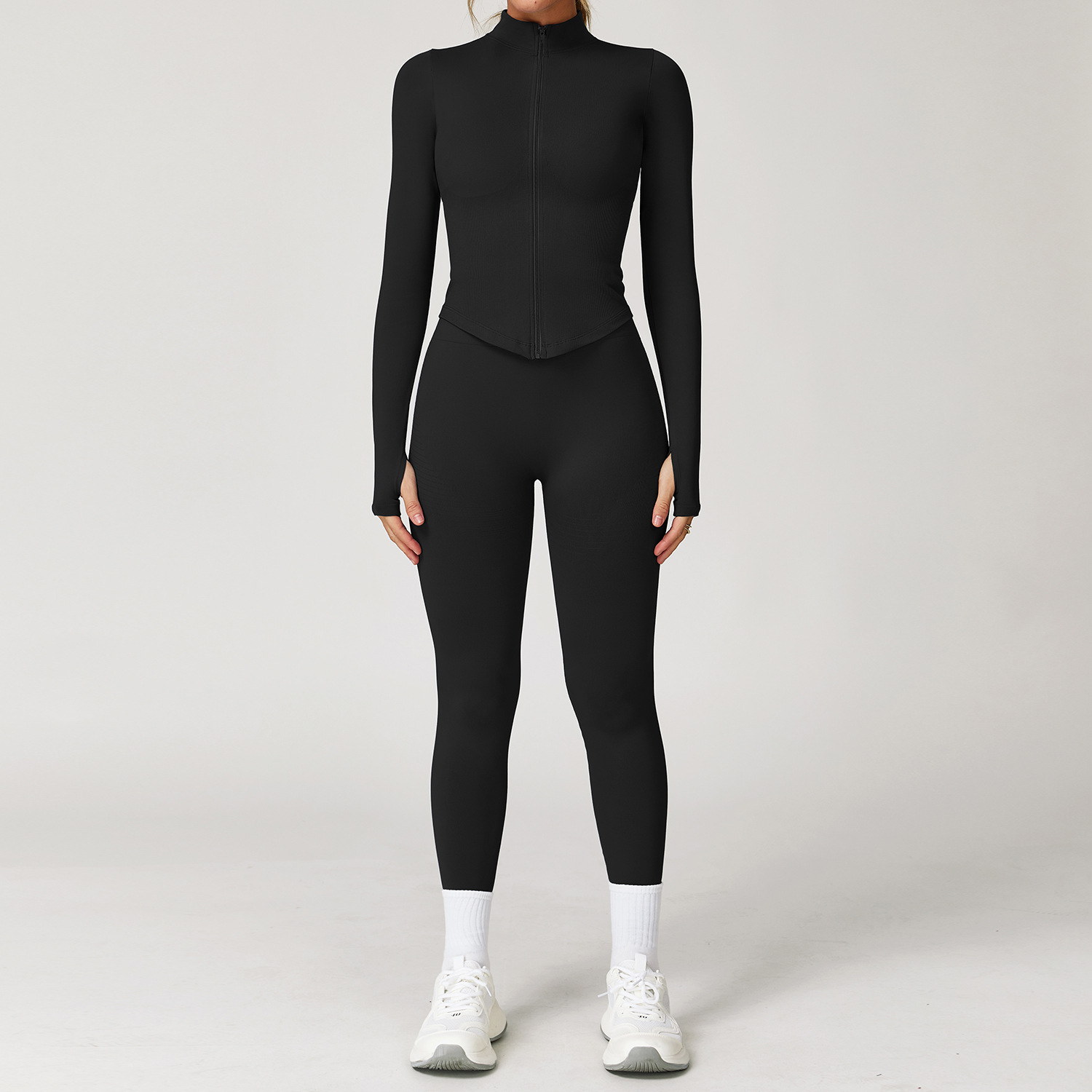 カスタムロゴ入りレディースシームレスヨガスポーツウェア、糸入 - Yoga Y Fitness のレビューと価格