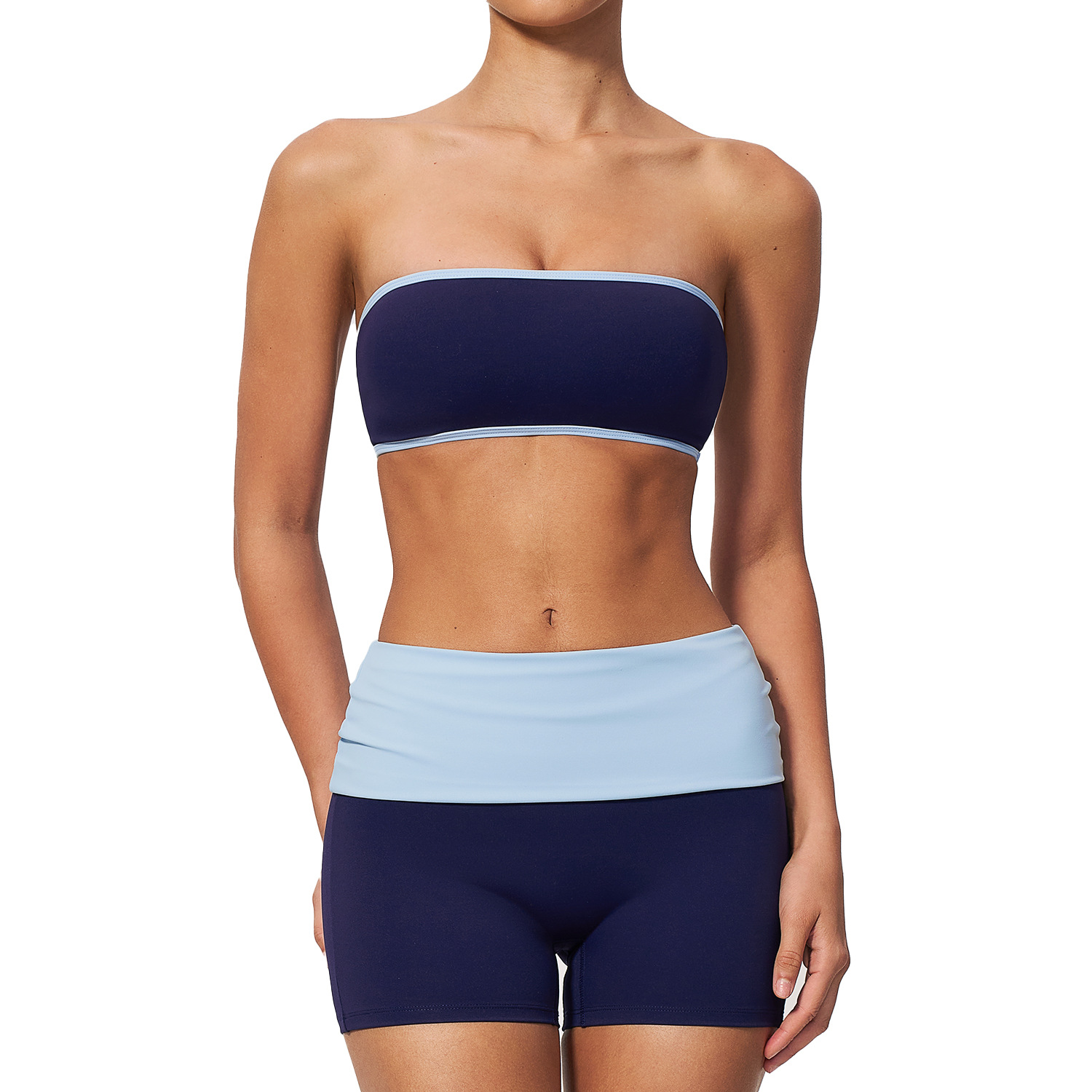 女性用ナイロン製ツーピースフィットネススポーツセット ワーク - Yoga Fitness Set のレビューと価格