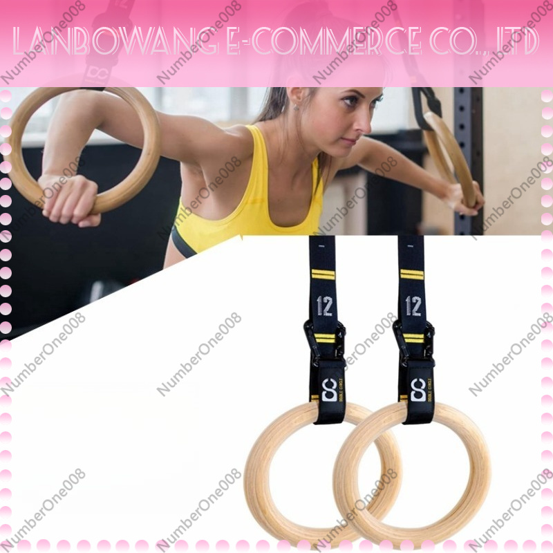 堅牢なバーチ材製体操リング、フィットネスプルアップリングセッ - Gymnastics Rings のレビューと価格
