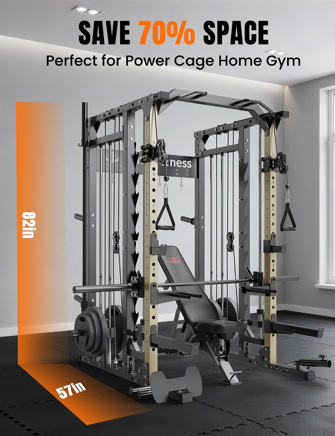 スミスマシン（プーリーシステム付き）、2000LBSパワーケ - Lat Pulldown Bar のレビューと価格