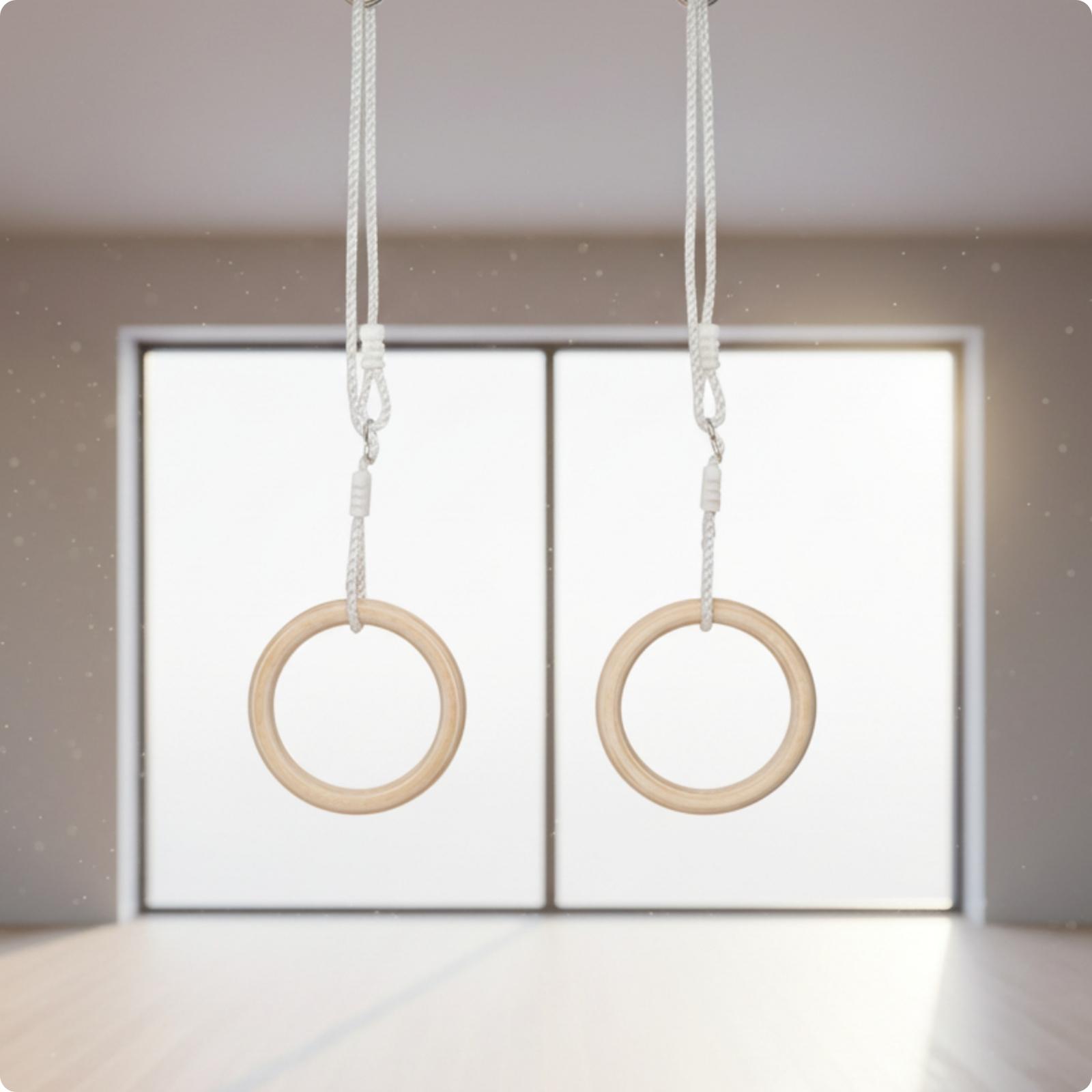 調整可能な子供用体操スイングバーチリング、家庭用フィットネス - Gymnastics Rings のレビューと価格