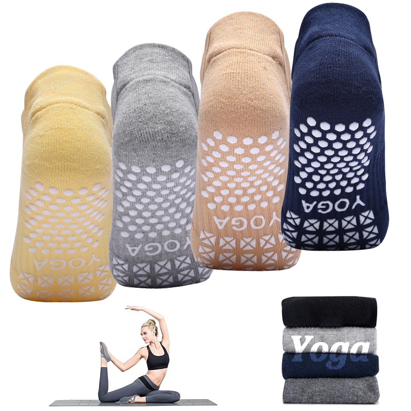 女性ノンスリップヨガソックスシリコーン屋内綿包帯バックレスピ - Yoga Fitness Women のレビューと価格