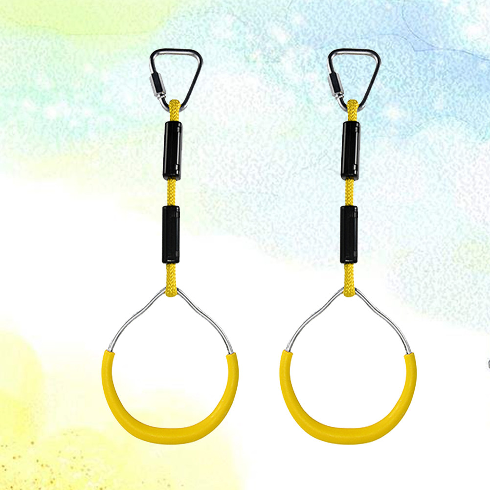 子供用カラフル体操リング2個セット、屋外遊び用、高強度、耐荷 - Gymnastics Rings のレビューと価格