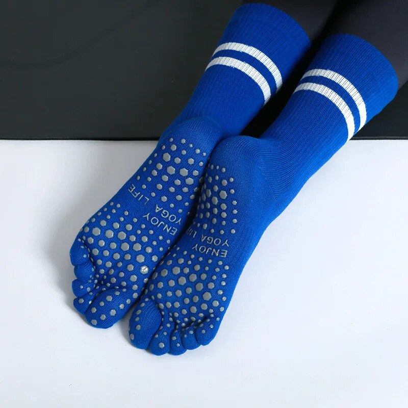 ハーフチューブヨガソックス,通気性,滑り止め,5本の指,スポ - Yoga Fitness Women のレビューと価格