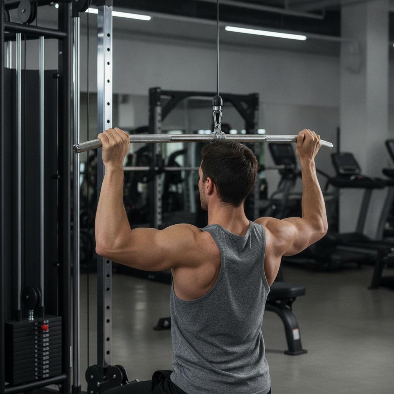 ラットプルダウンバー ステンレススチール製 ジム用アタッチメ - Lat Pulldown Bar のレビューと価格