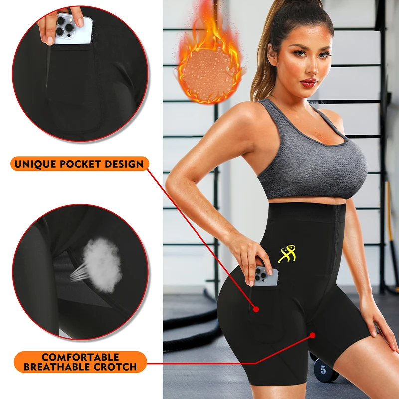 発汗サウナパンツ ボディシェイパーショーツ 減量スリムシェイ - Waist Trainer Women のレビューと価格
