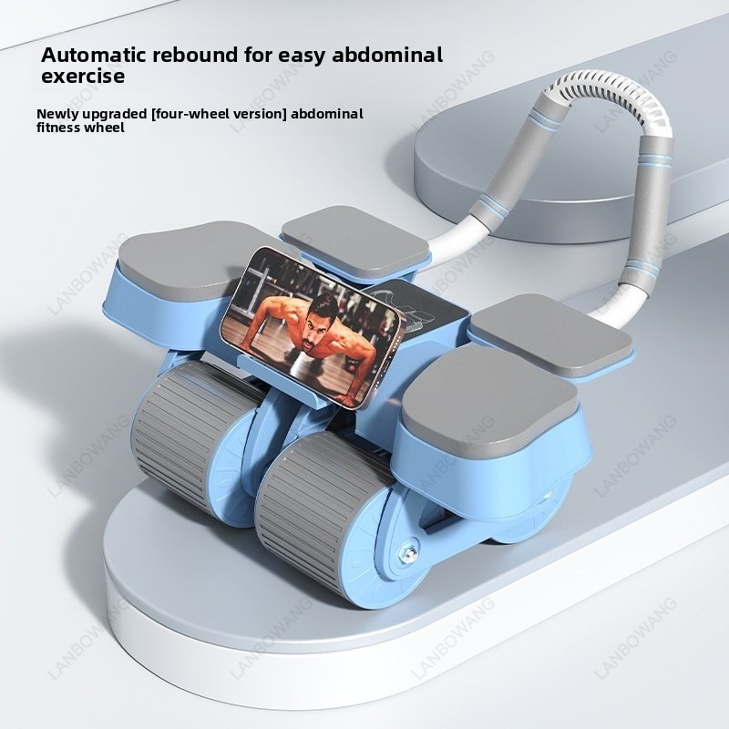 スマート4輪オートリバウンドアブローラー、ダブルエルボーサポ - Ab Wheel Roller のレビューと価格
