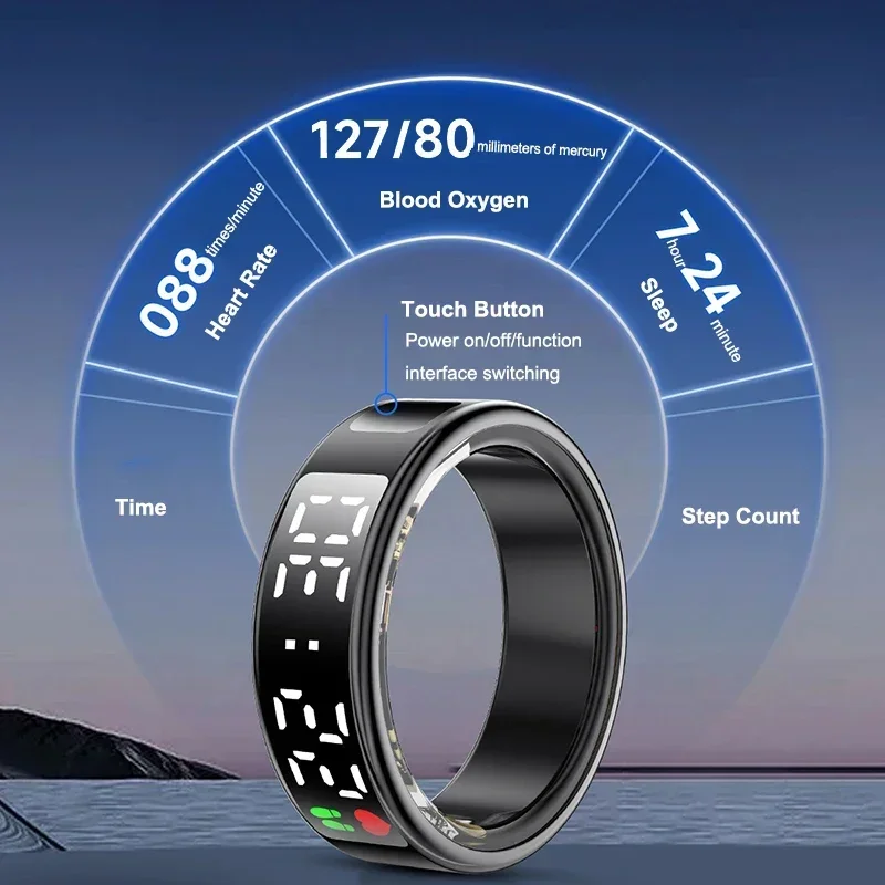 男性と女性のための多機能ヘルストラッカー,スマートリング,心 - Gymnastics Rings のレビューと価格