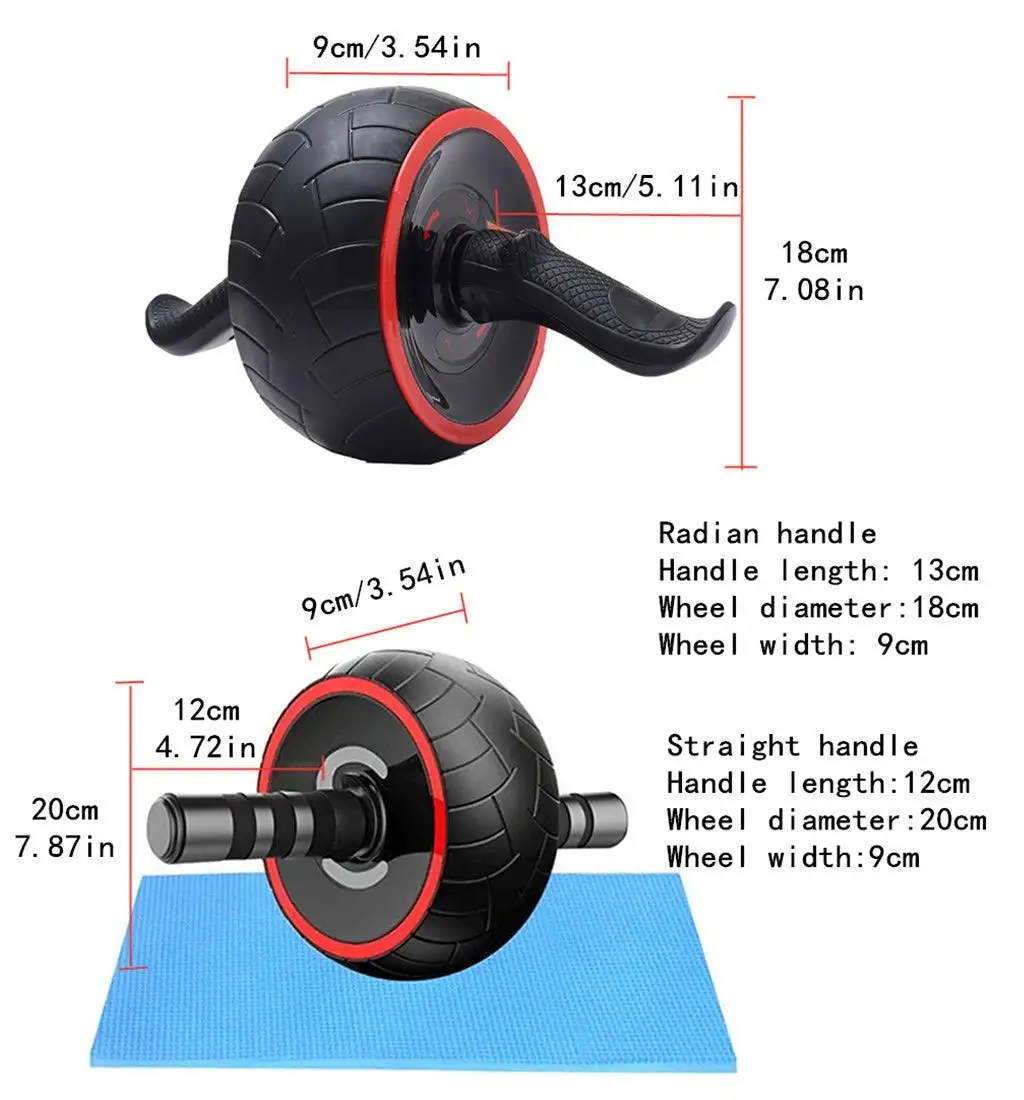 アブホイール ABホイールローラー エクササイズホイール 滑 - Ab Wheel Roller のレビューと価格