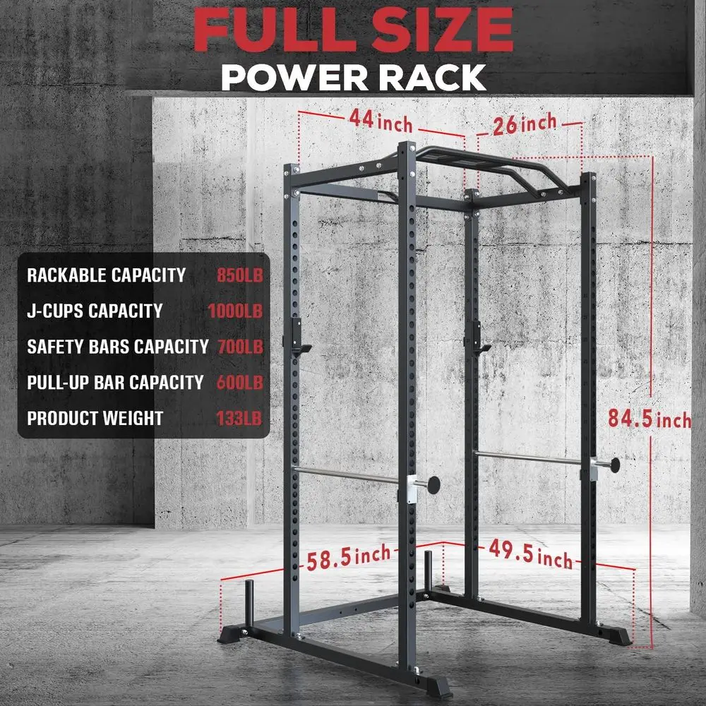 多機能スクワットラック（頑丈な安全バーとJフック付き）-オプ - Lat Pulldown Bar のレビューと価格